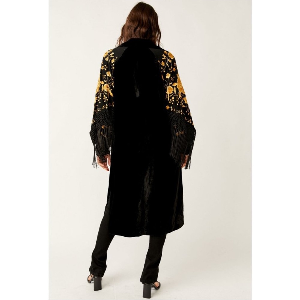 NWT FREE PEOPLE Bali Rosalina Duster / Black - Picture 6 of 6